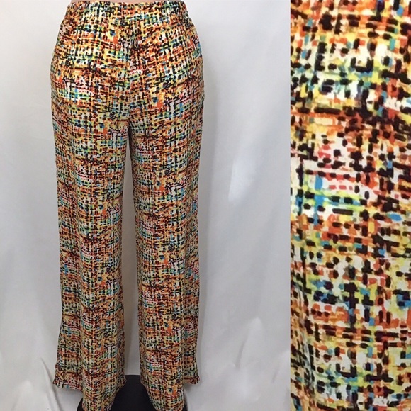Xoxo Colorful Wide Leg Pants with built in Shorts - Picture 2 of 4